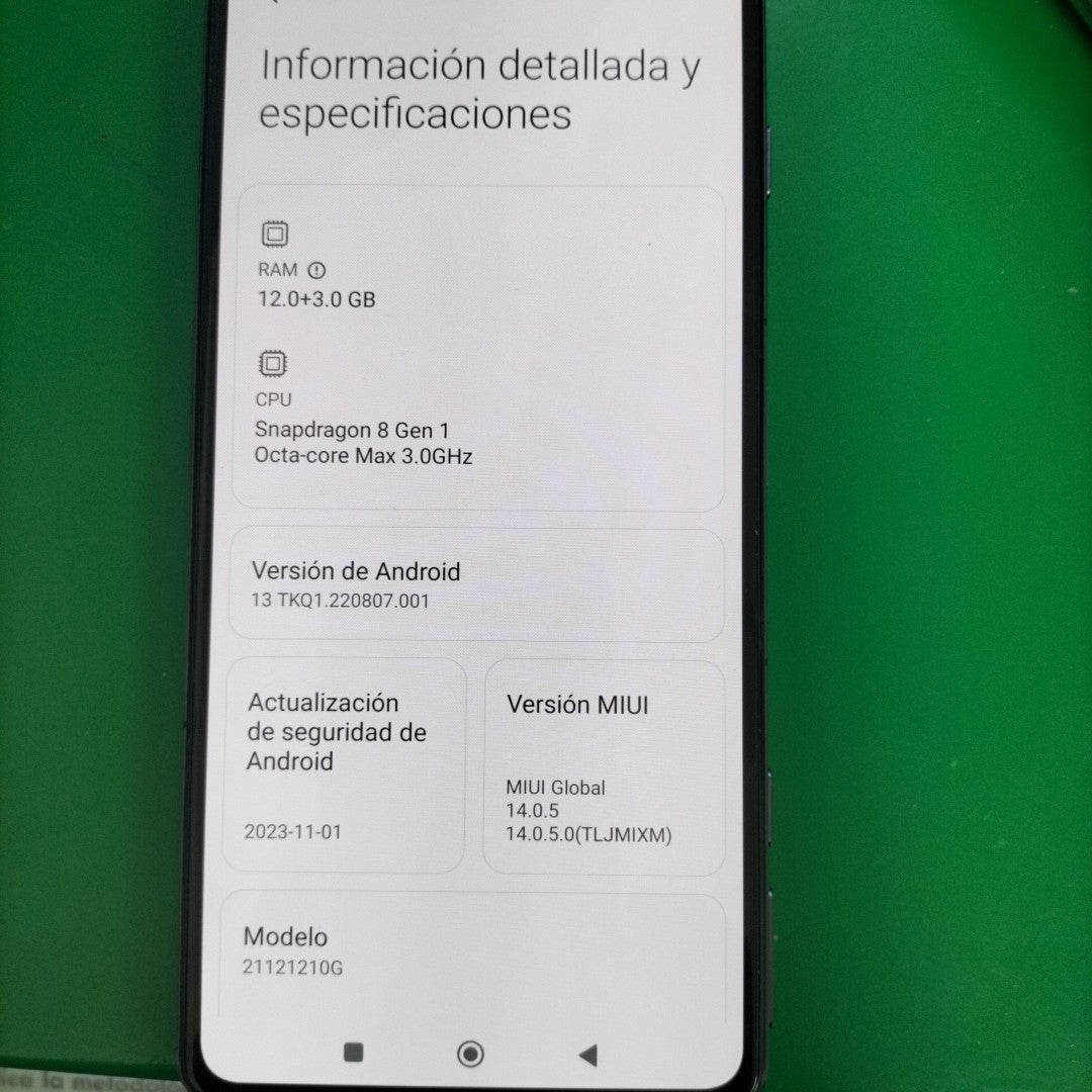 CELULAR XIAOMI POCO F4 GT 21121210G 256 GB 12 GB RAM (SEMINUEVO)