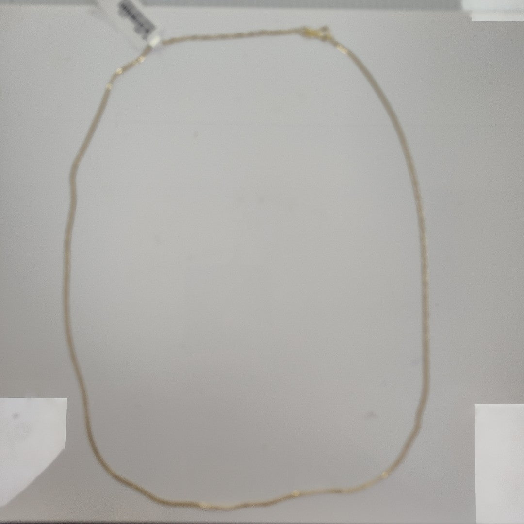 CADENAS BARBADA DIAMANTADA ORO 14K 2.1 (NUEVO)