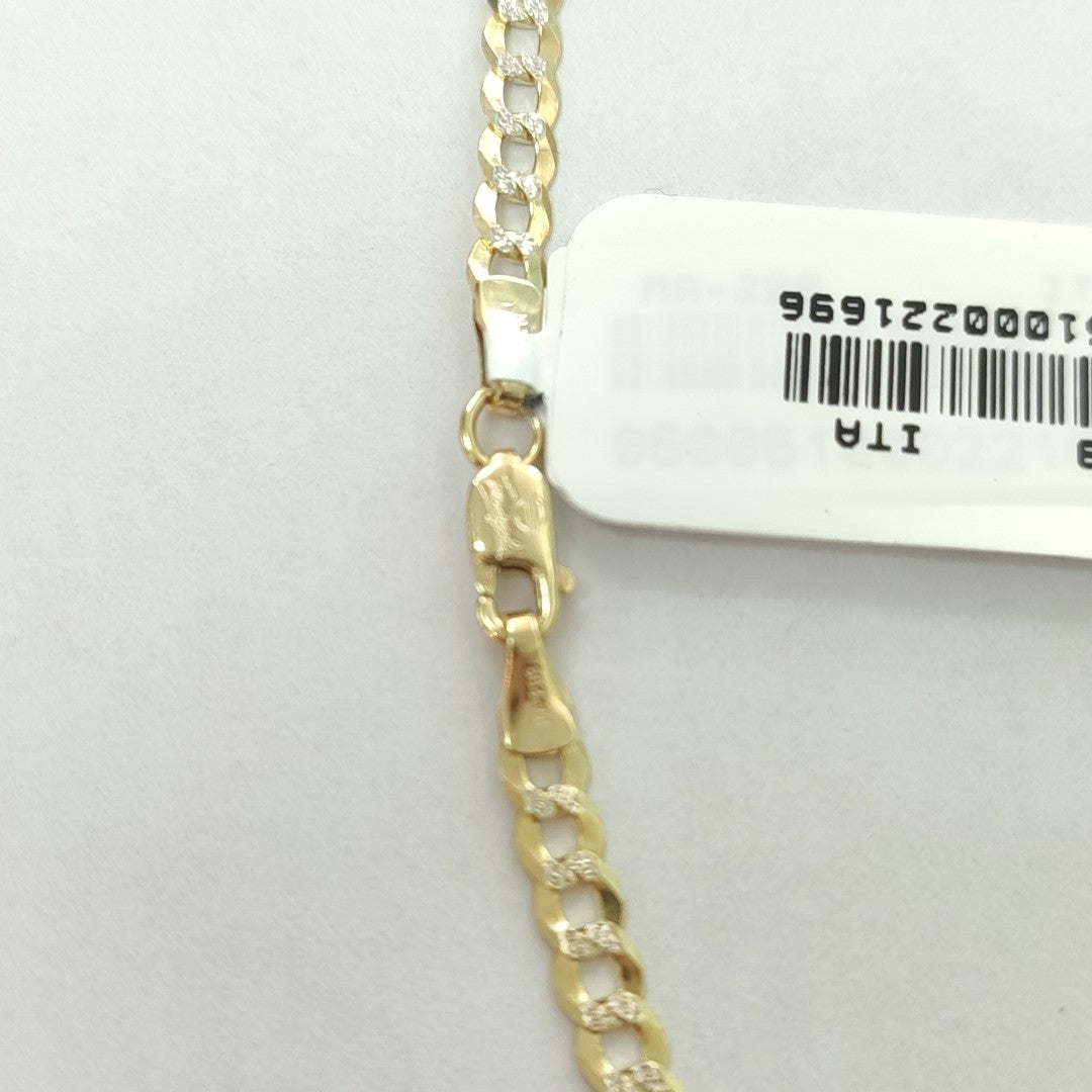 CADENAS BARBADA DIAMANTADA ORO 10K 5.9 (NUEVO)