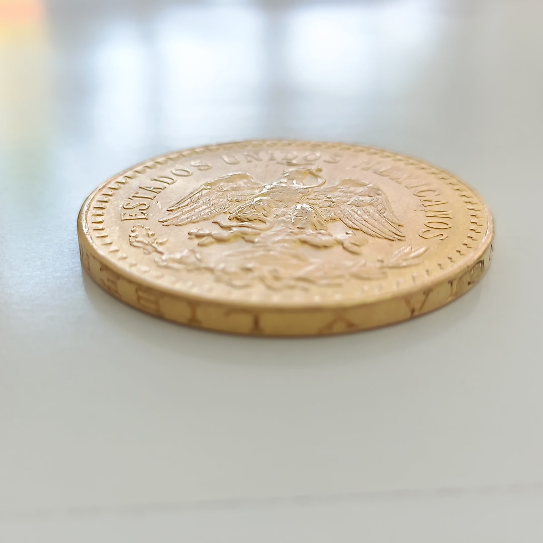 K1 41,60 GRMS - DTO. 0,00 GRMS - 21 K - AVALÚO 71884,80 * IDENTIFICACIÓN MONEDA NOMINATIVA * MONEDAS PESOS 50 PESOS (SEMINUEVO)
