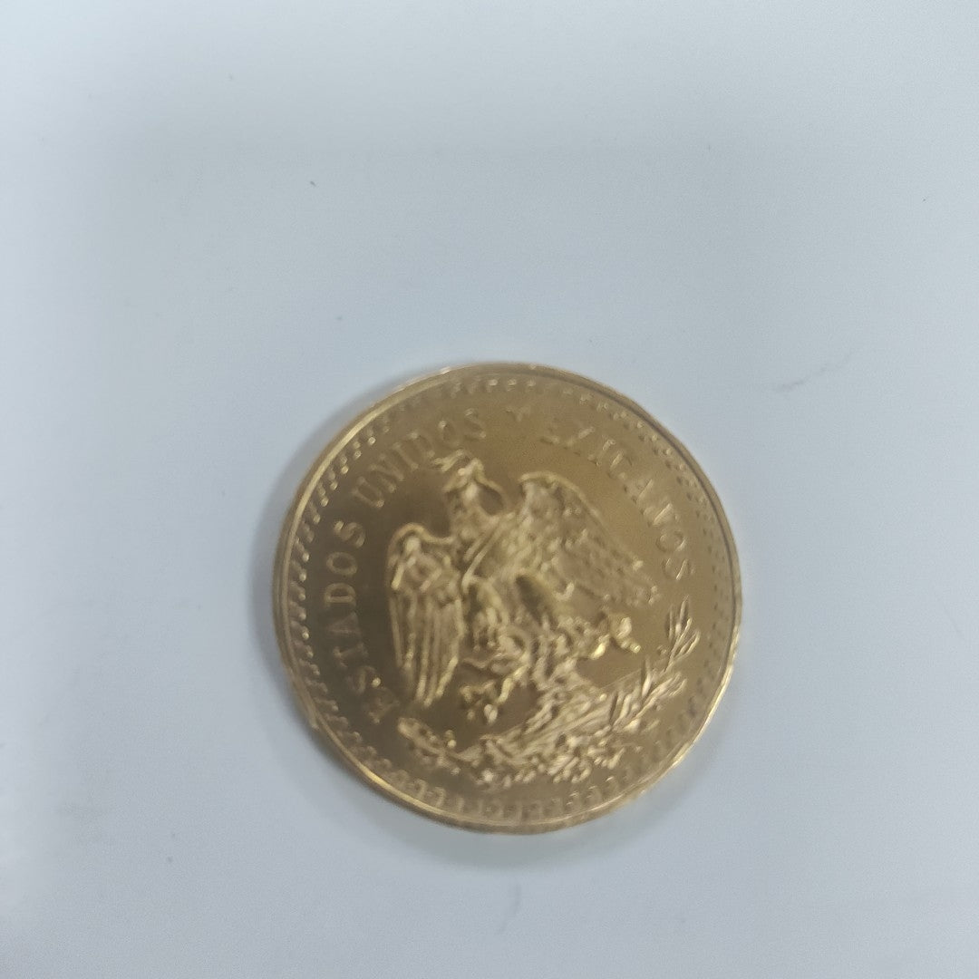 Moneda Centenario Cincuenta Pesos Oro Mexicano 21.6K
