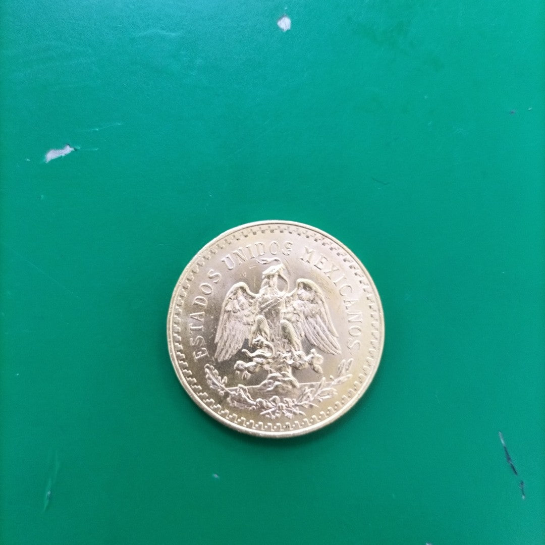 K1 41,60 GRMS - DTO. 0,00 GRMS - 21 K - AVALÚO 80496,00 * IDENTIFICACIÓN MONEDA NOMINATIVA * MONEDAS PESOS 50 PESOS (SEMINUEVO)