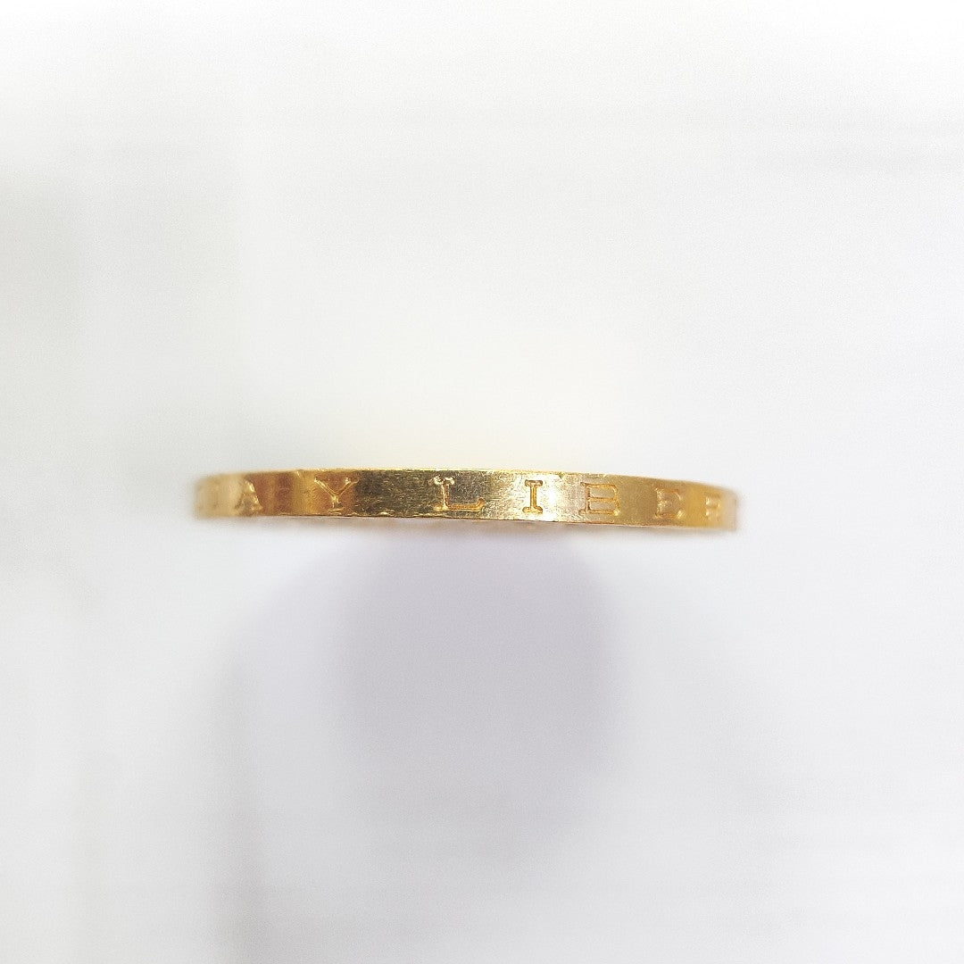 K1 41,60 GRMS - DTO. 0,00 GRMS - 21 K - AVALÚO 79372,80 * IDENTIFICACIÓN MONEDA NOMINATIVA * MONEDAS PESOS 50 PESOS (SEMINUEVO)