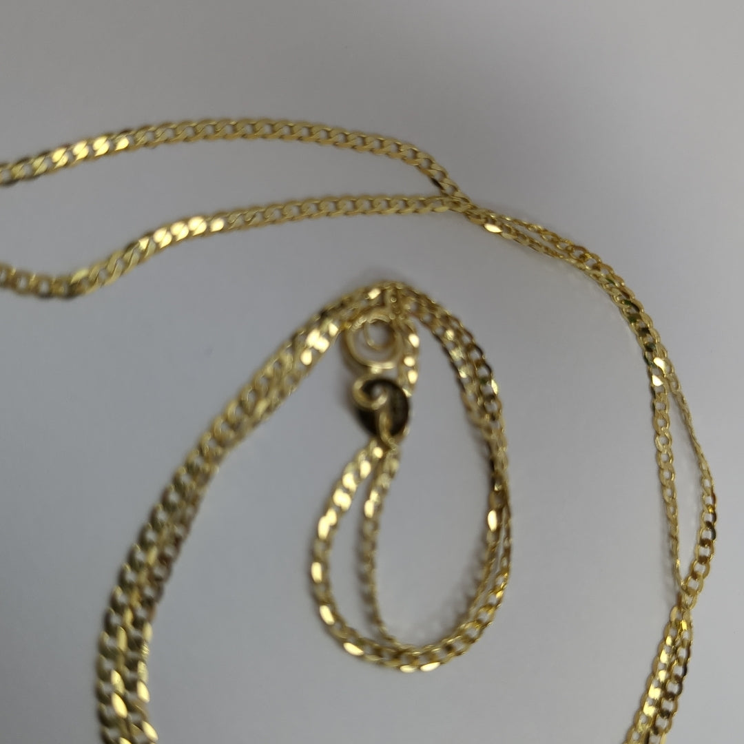 CADENAS BARBADA AMARILLA ORO 14K 1.8 (NUEVO)