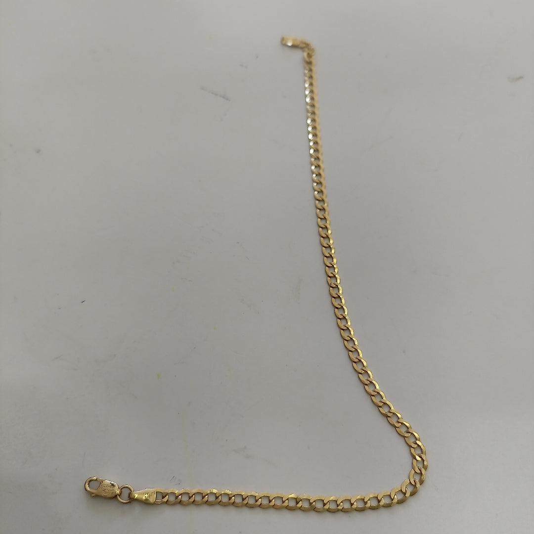 PULSERAS CABALLERO BARBADA AMARILLA ORO 14K 2.7 (NUEVO)