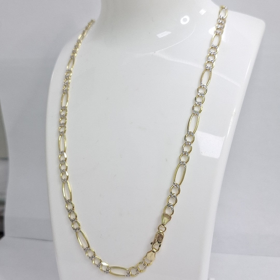 CADENAS CARTIER 3*1 DIAMANTADA ORO 10K 14.8 (NUEVO)