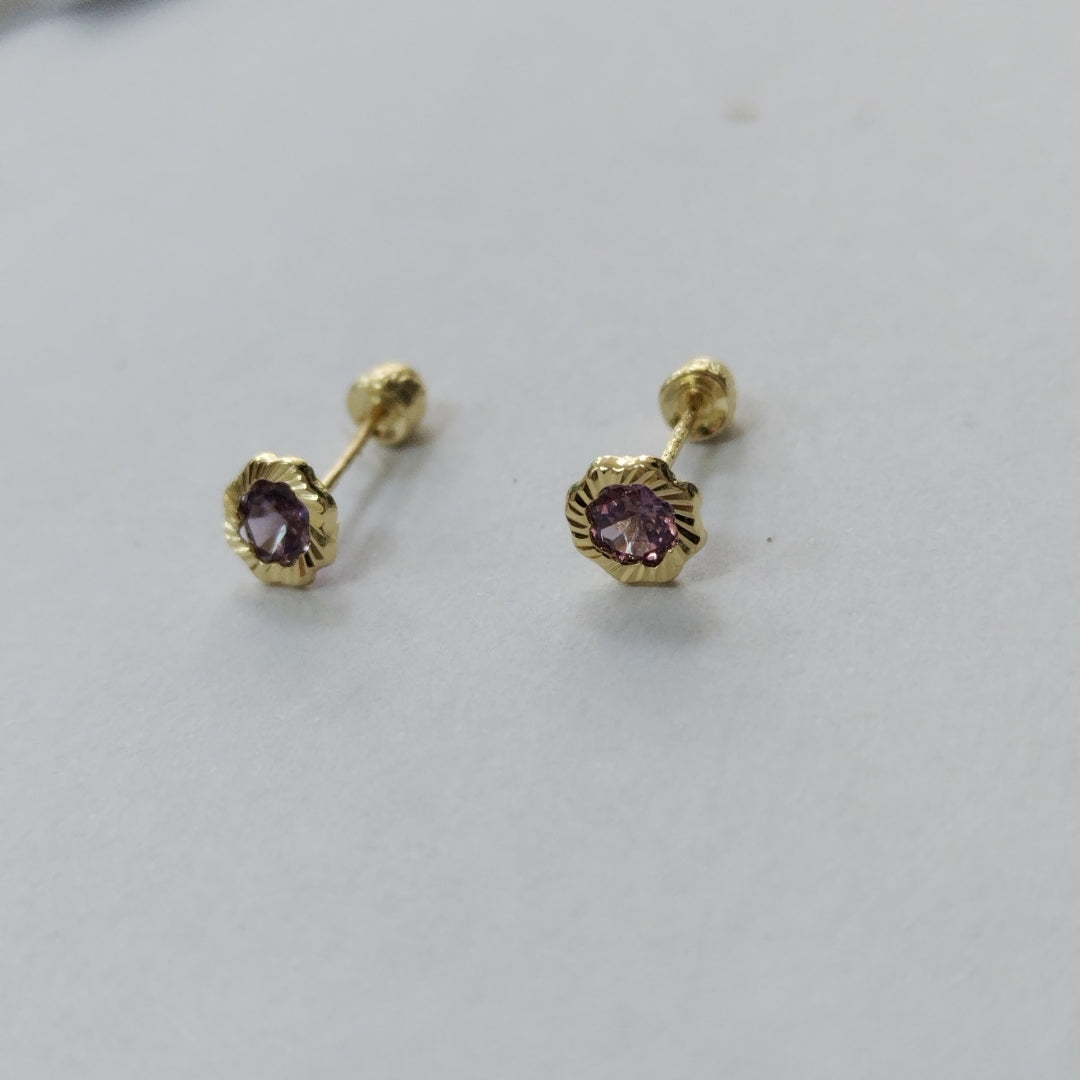 BROQUELES ORO 14K 1 (NUEVO)