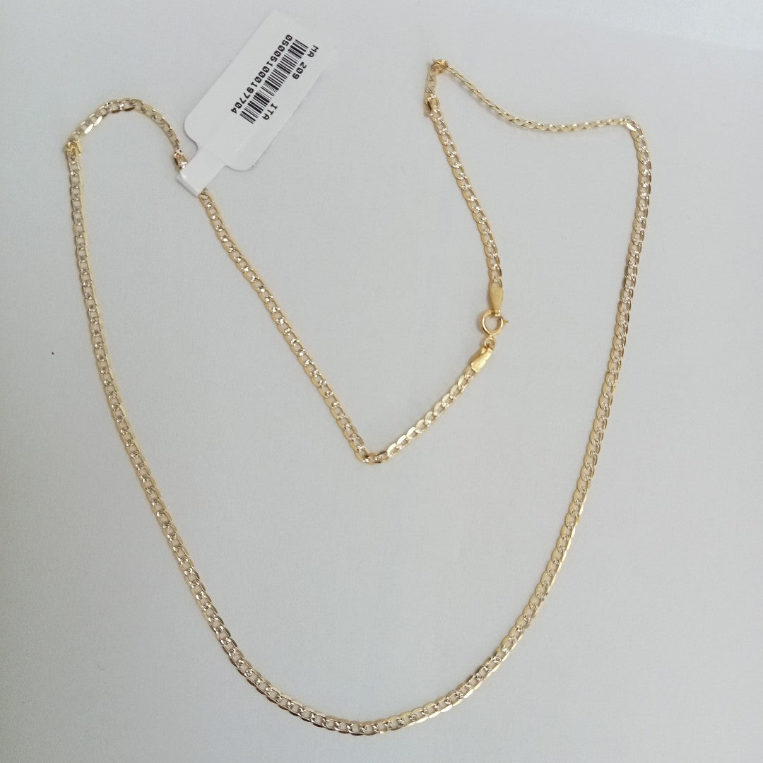 CADENAS BARBADA DIAMANTADA ORO 14K 4.3 (NUEVO)