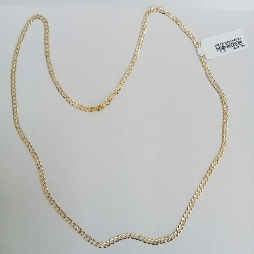 CADENAS BARBADA DIAMANTADA ORO 10K 6.2 (NUEVO)