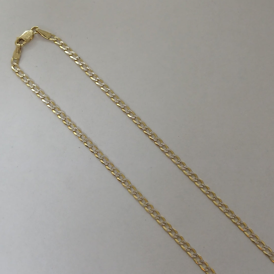 CADENAS BARBADA DIAMANTADA ORO 14K 5.5 (NUEVO)