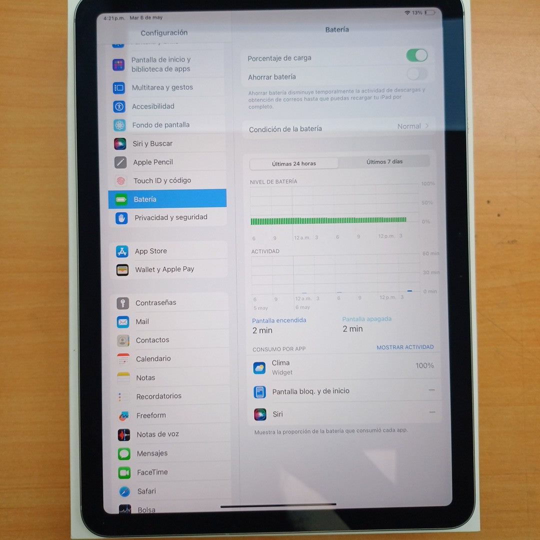 TABLETA APPLE IPAD AIR (M2) 11" A2903 (2024) 256 GB 8 GB RAM (SEMINUEVO)