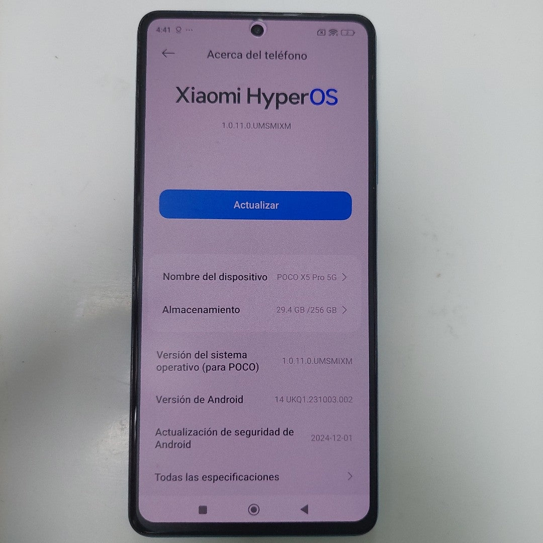 CELULAR XIAOMI POCO X5 PRO 22101320G (2023) 256 GB 8 GB RAM (SEMINUEVO)