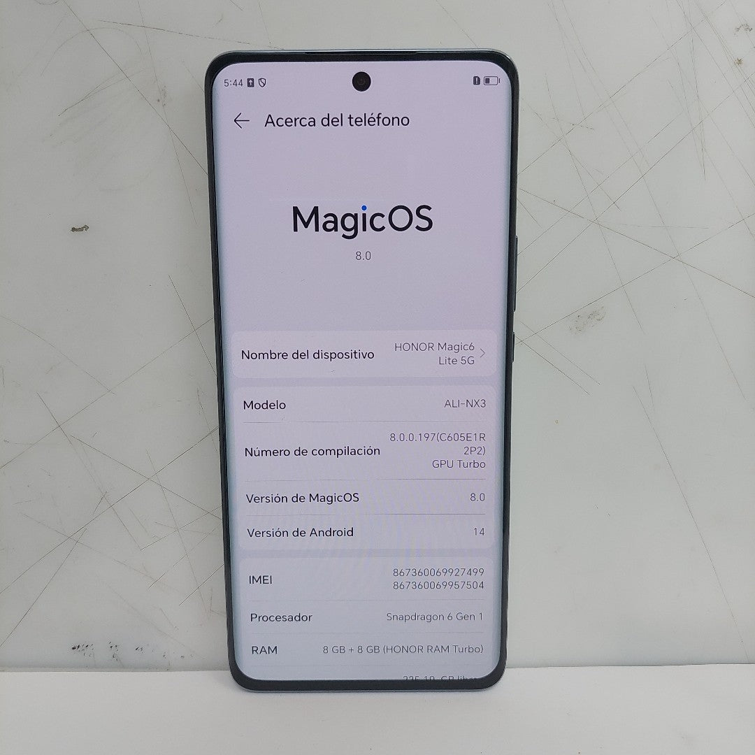 CELULAR HONOR MAGIC6 LITE 5G ALI-NX3 (2023) 256 GB 8 GB RAM (SEMINUEVO)