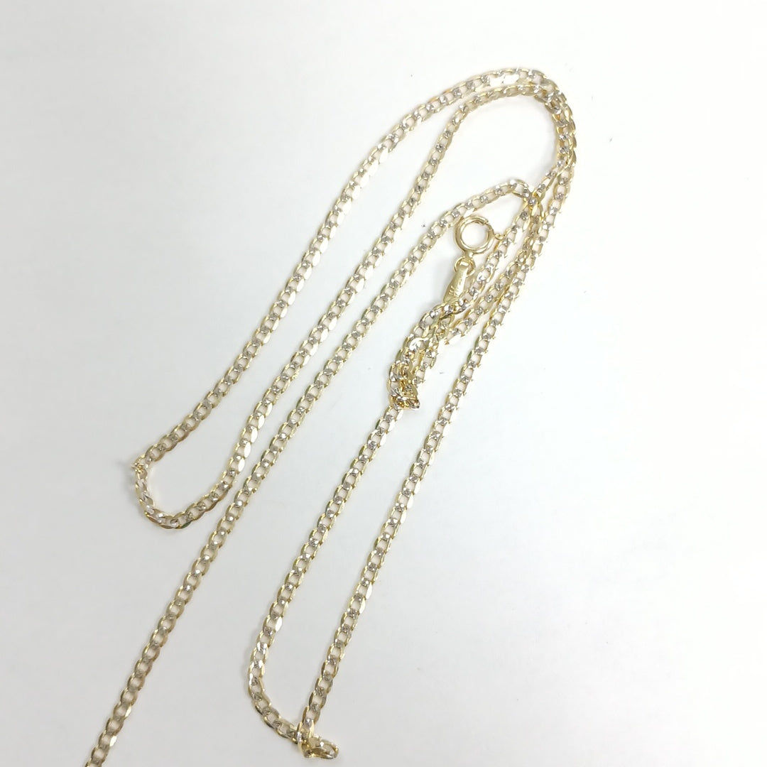 CADENAS BARBADA DIAMANTADA ORO 14K 3.3 (NUEVO)