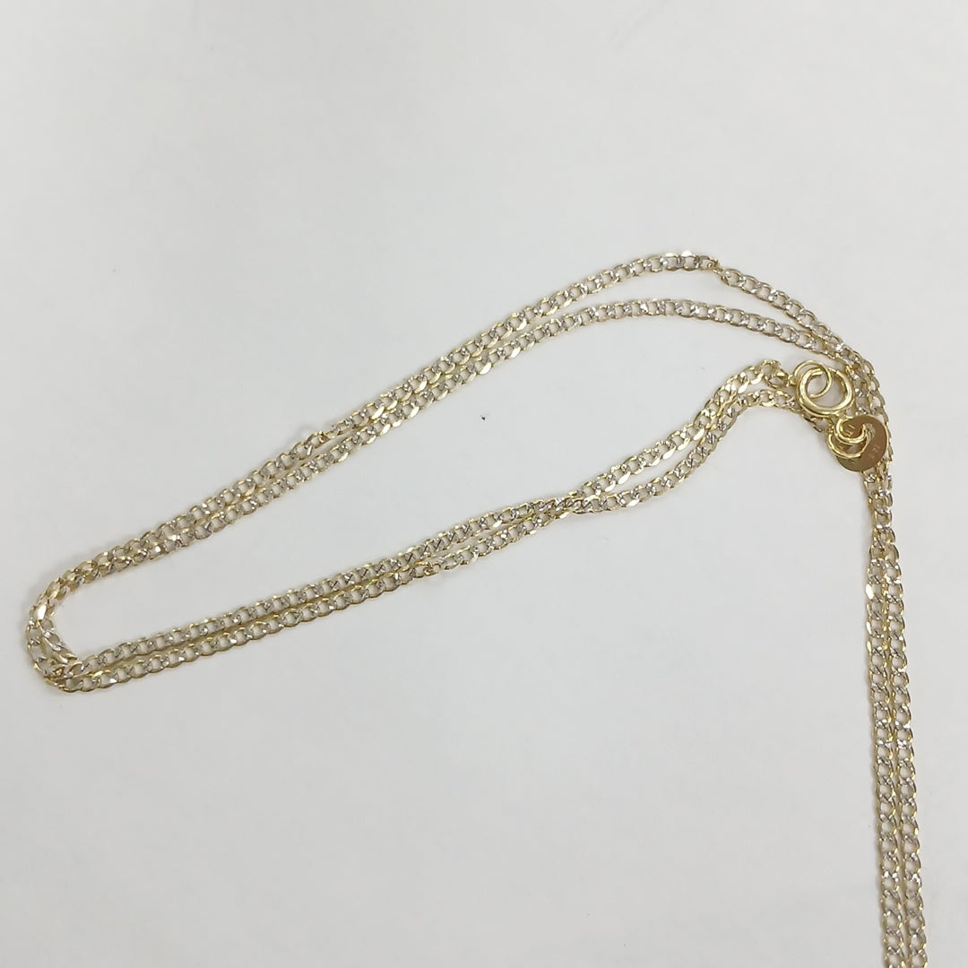 CADENAS BARBADA DIAMANTADA ORO 14K 1.9 (NUEVO)