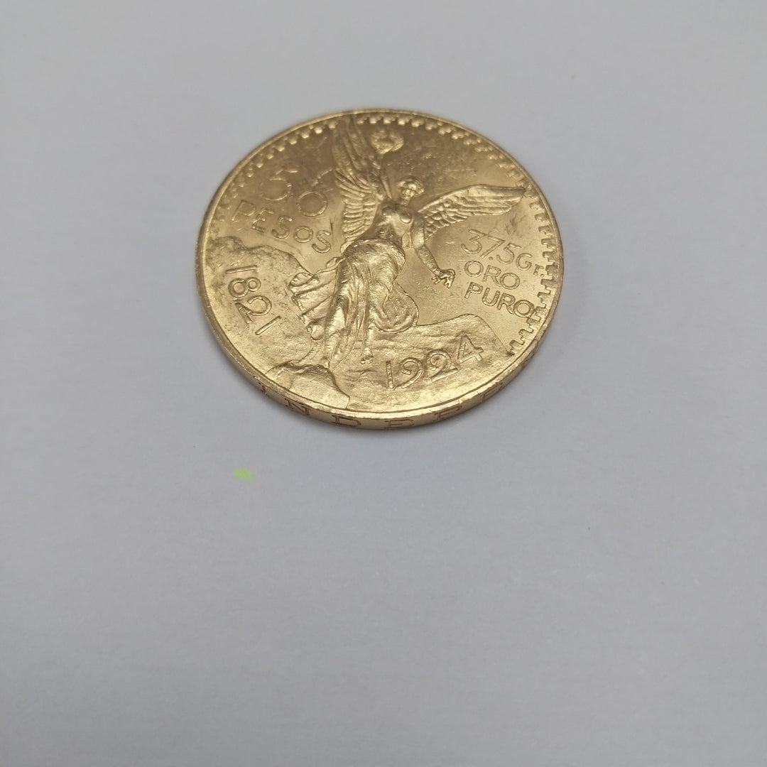 K1 41.6 GRMS - DESC. 0 GRAMOS - 21 K - AVALÚO 71884.8 * * IDENTIFICACIÓN MONEDA NOMINATIVA. * MATERIALES ORO. * CAN (SEMINUEVO)