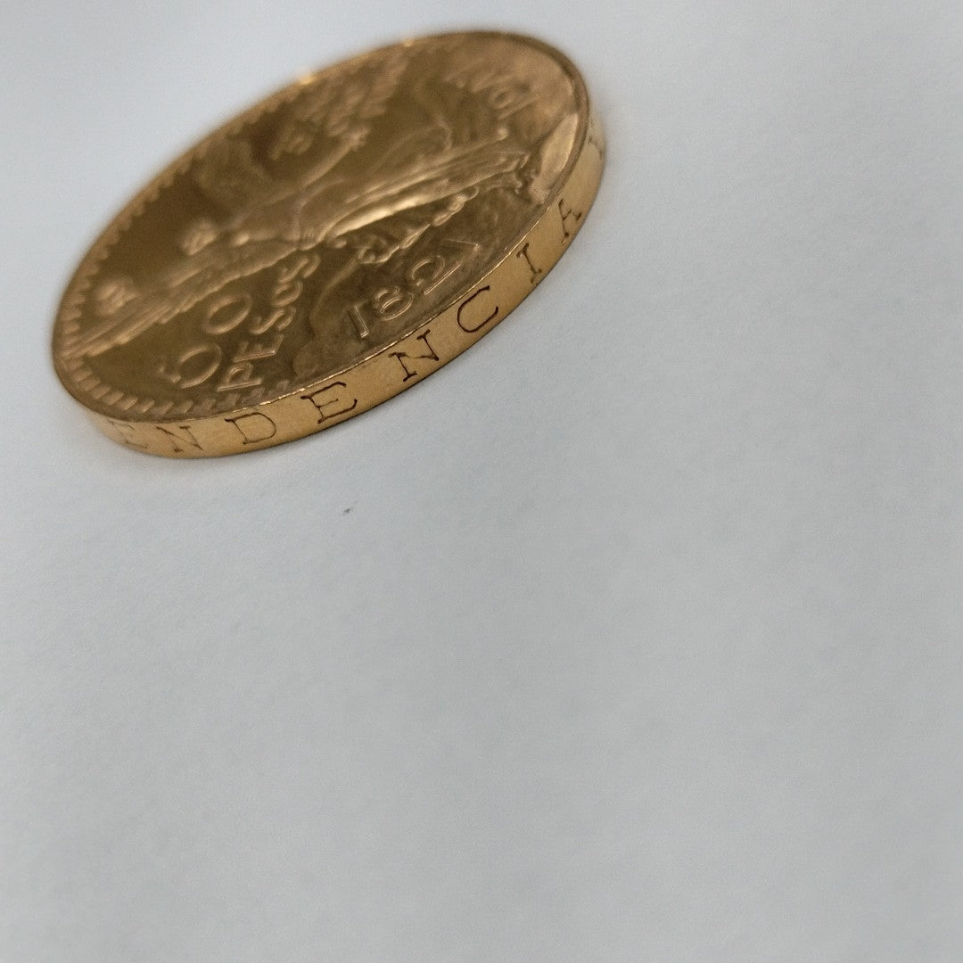 K1 41,60 GRMS - DTO. 0,00 GRMS - 21 K - AVALÚO 65145,60 * IDENTIFICACIÓN MONEDA NOMINATIVA * MONEDAS PESOS 50 PESOS (SEMINUEVO)