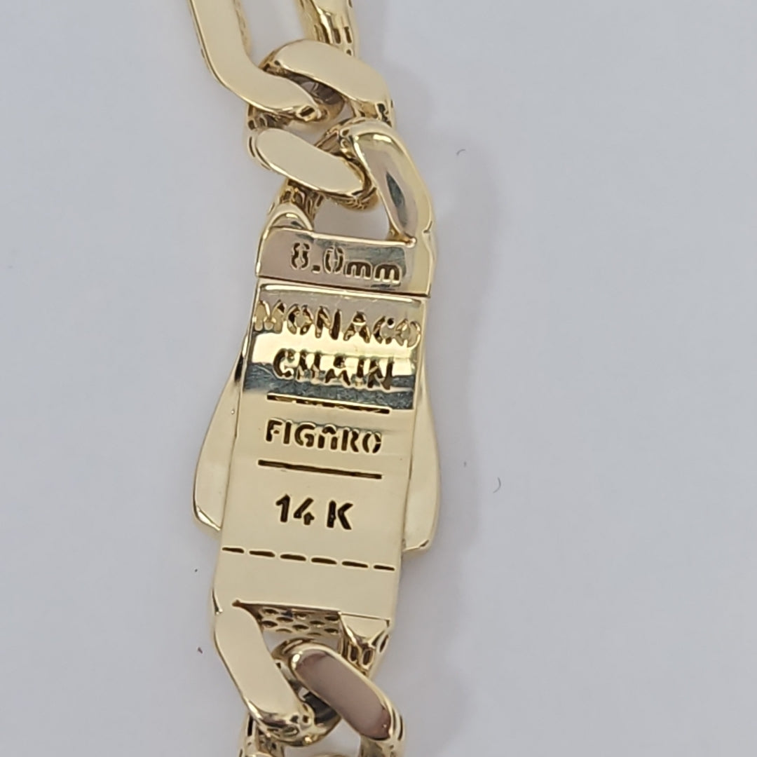 PULSERA MONACO ORO 14K 9.9 (NUEVO)