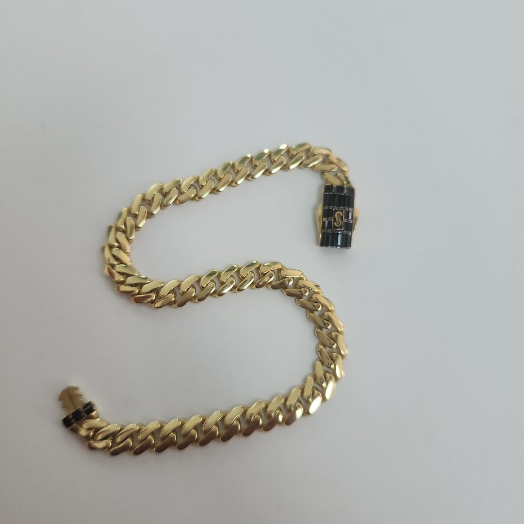 PULSERA CABALLERO MONACO ORO 14K 7.7 (NUEVO)