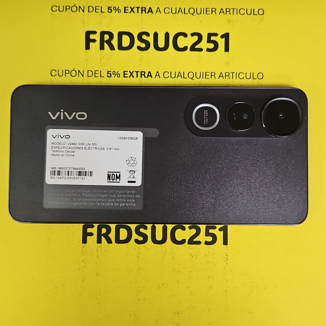 CELULAR VIVO V50 LITE 5G V2440 (2025) 256 GB 12 GB RAM (SEMINUEVO)