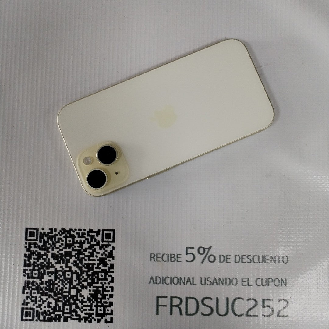 CELULAR APPLE IPHONE 15 A3089 (2023) 128 GB 6 GB RAM (SEMINUEVO)