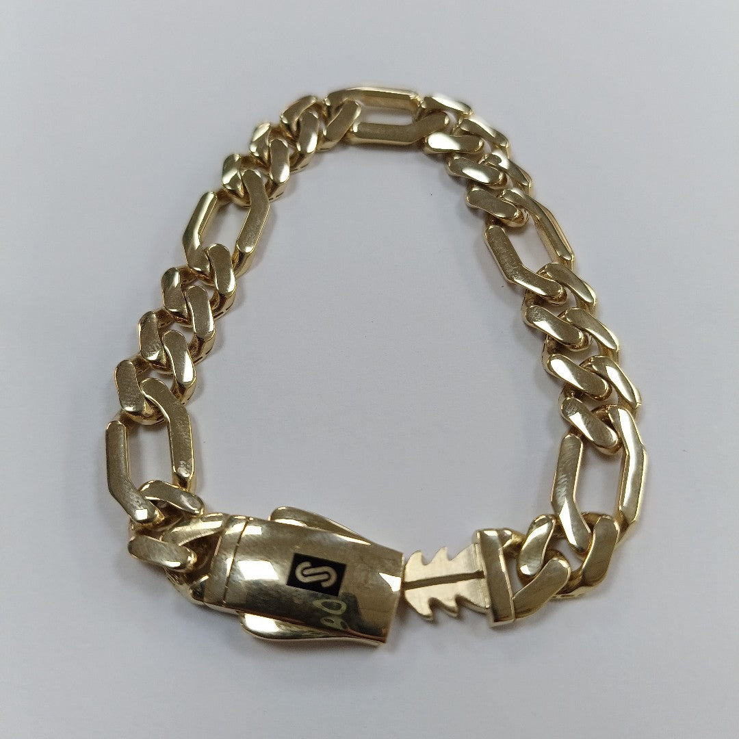 PULSERA MONACO ORO 14K 10.7 (NUEVO)