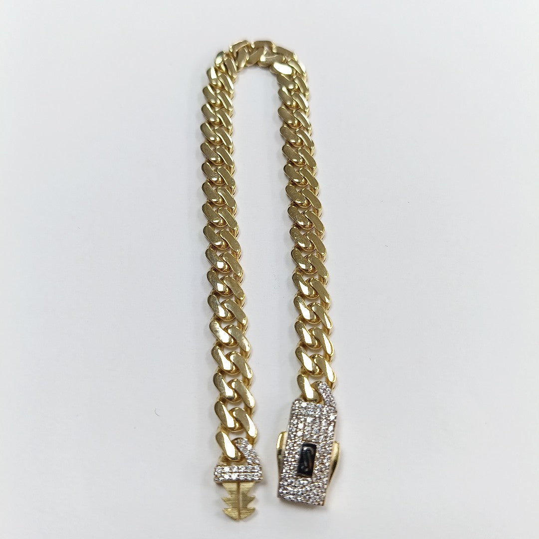 PULSERA MONACO ORO 14K 7.4 (NUEVO)