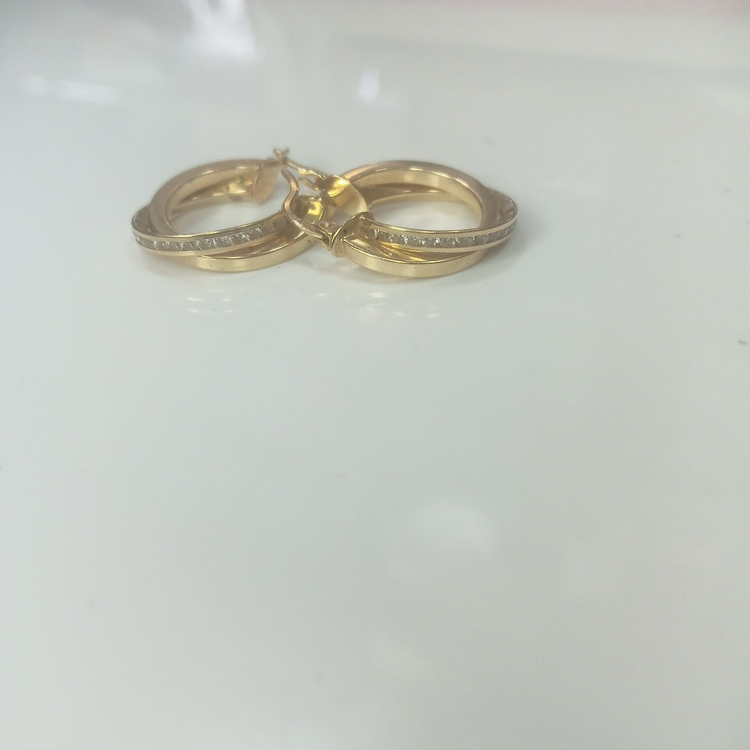 ARRACADAS PAR. ORO. 14 K 3.4 GRMS (SEMINUEVO)