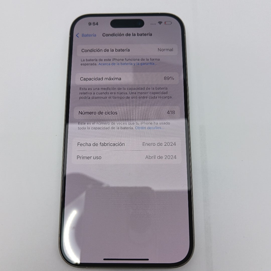 CELULAR APPLE IPHONE 15 PRO A3101 128 GB 8 GB RAM (SEMINUEVO)