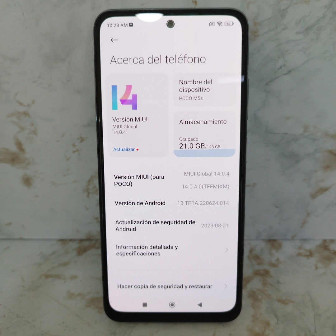CELULAR XIAOMI POCO M5S 2207117BPG 128 GB 6 GB RAM (SEMINUEVO)