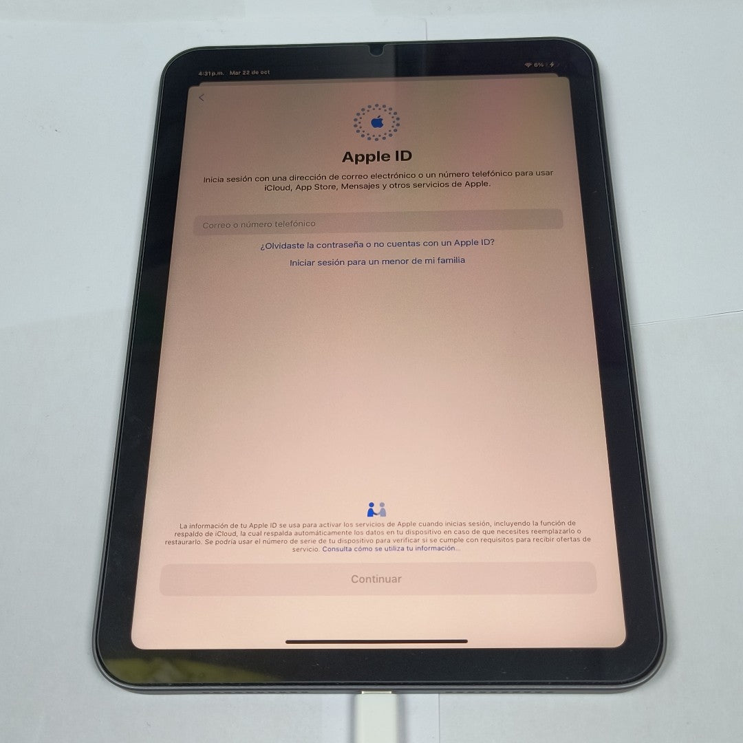 TABLETA APPLE IPAD MINI 6 A2567 64 GB 4 GB RAM (SEMINUEVO)