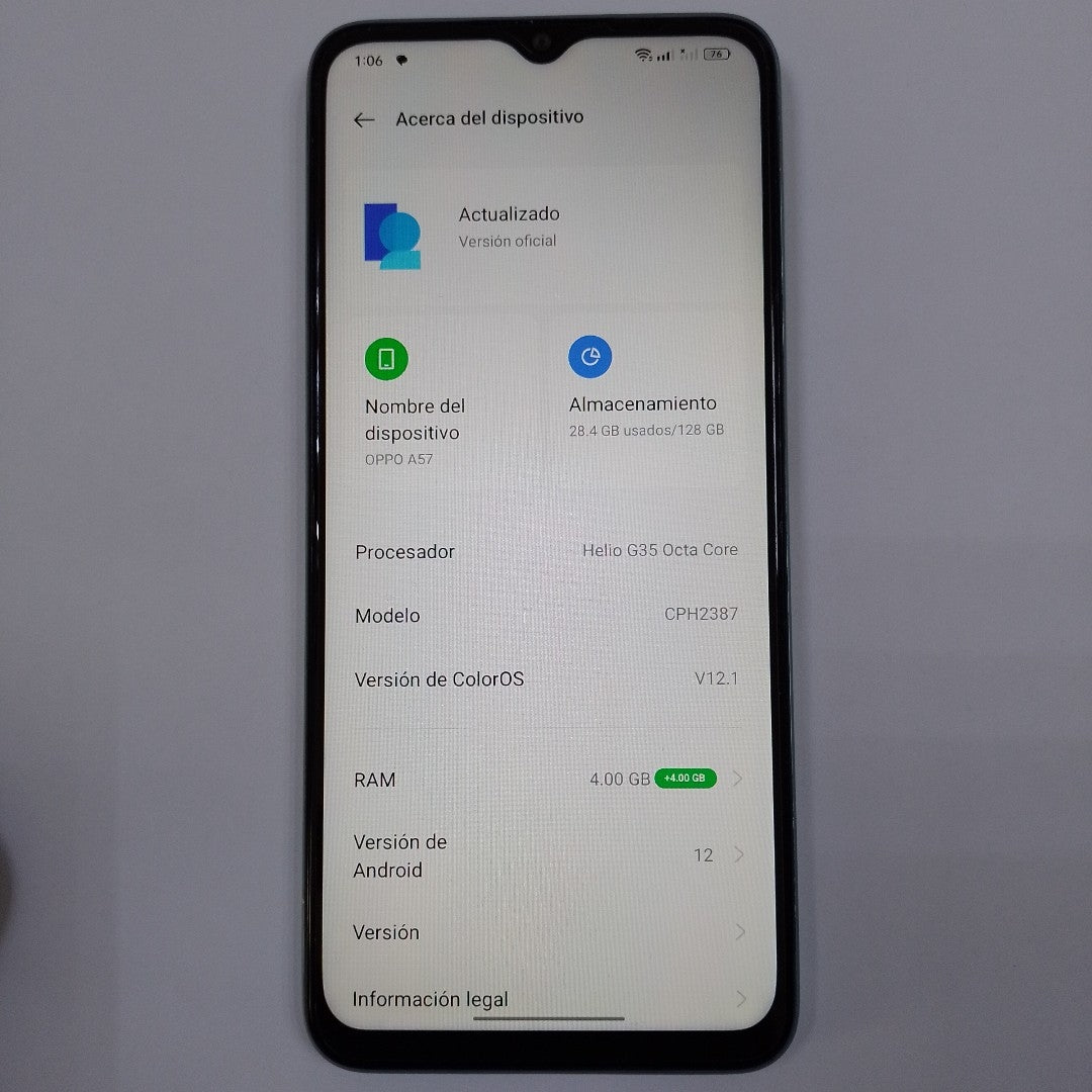 CELULAR OPPO A57 CPH2387 (SEMINUEVO)