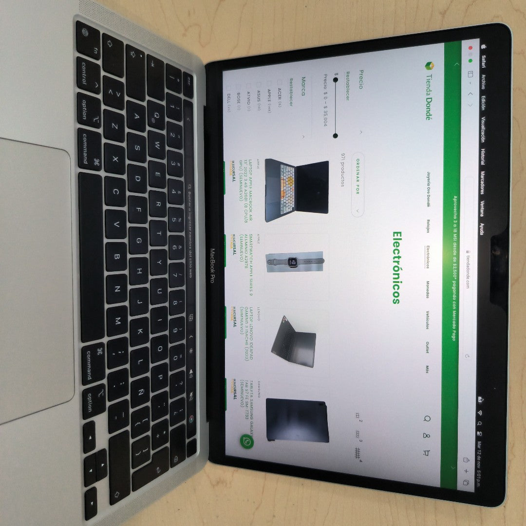 LAPTOP APPLE MACBOOK PRO 13" 2020 3.2 A2338 (SEMINUEVO)