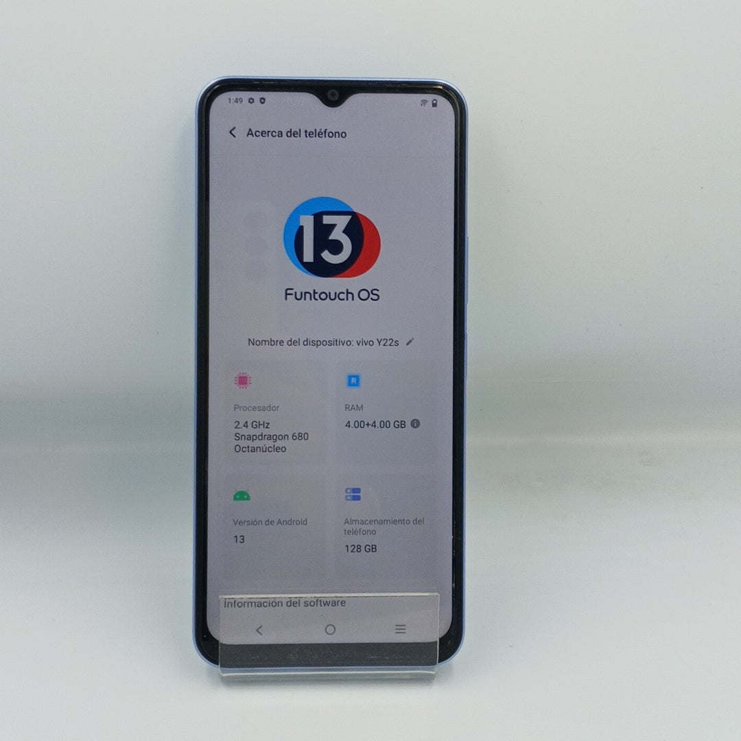 CELULAR VIVO Y22S V2206 128 GB 4 GB RAM (SEMINUEVO)
