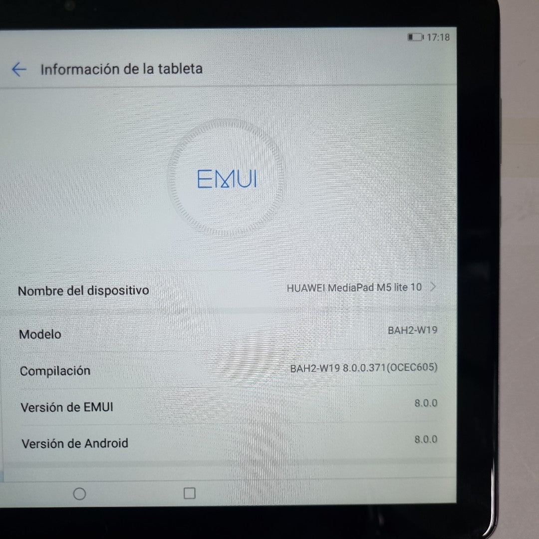 TABLETA HUAWEI MEDIAPAD M5 LITE BAH2-W19 64 GB 4 GB RAM (SEMINUEVO)