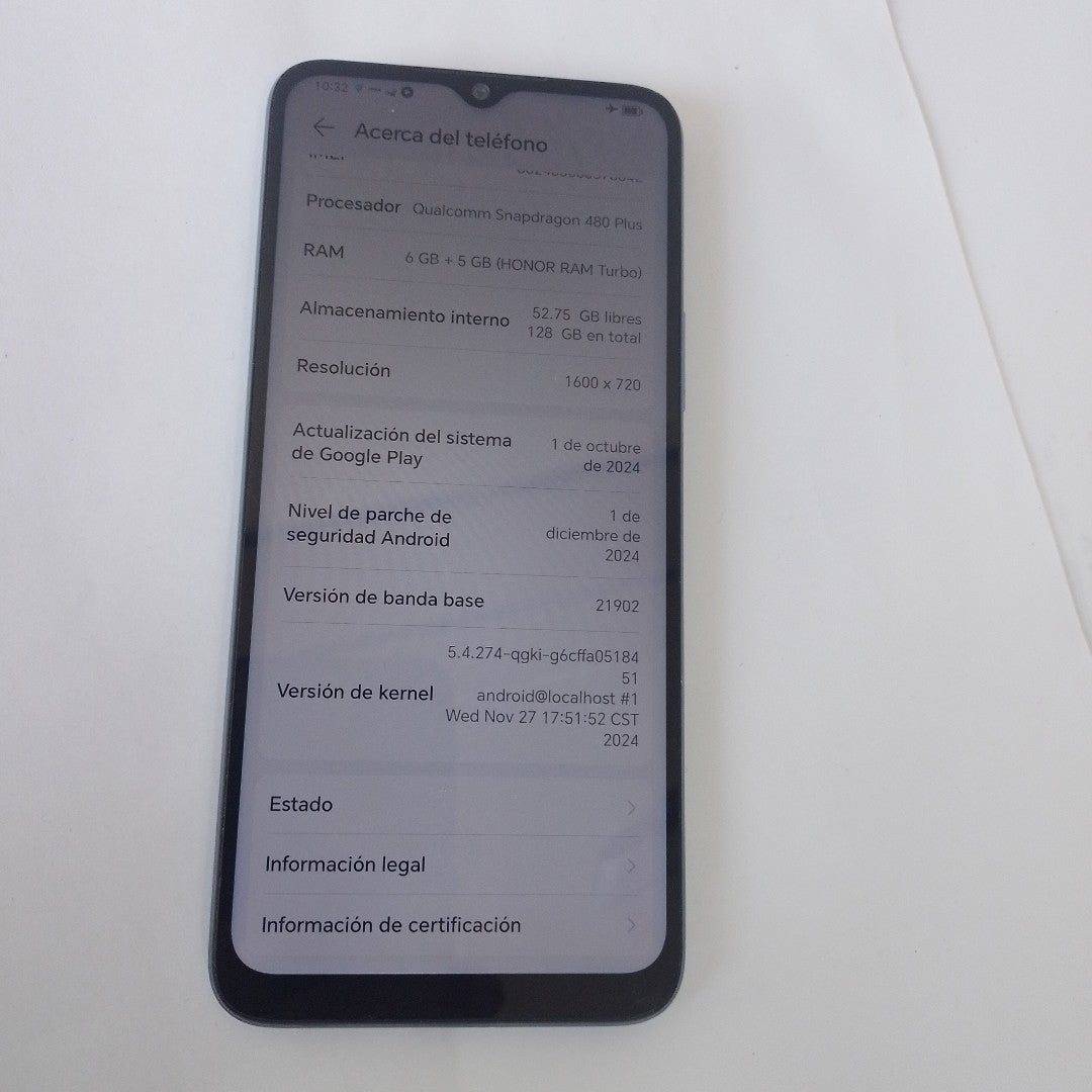 CELULAR HONOR X8A 5G RBN-NX3 128 GB 6 GB RAM (SEMINUEVO)