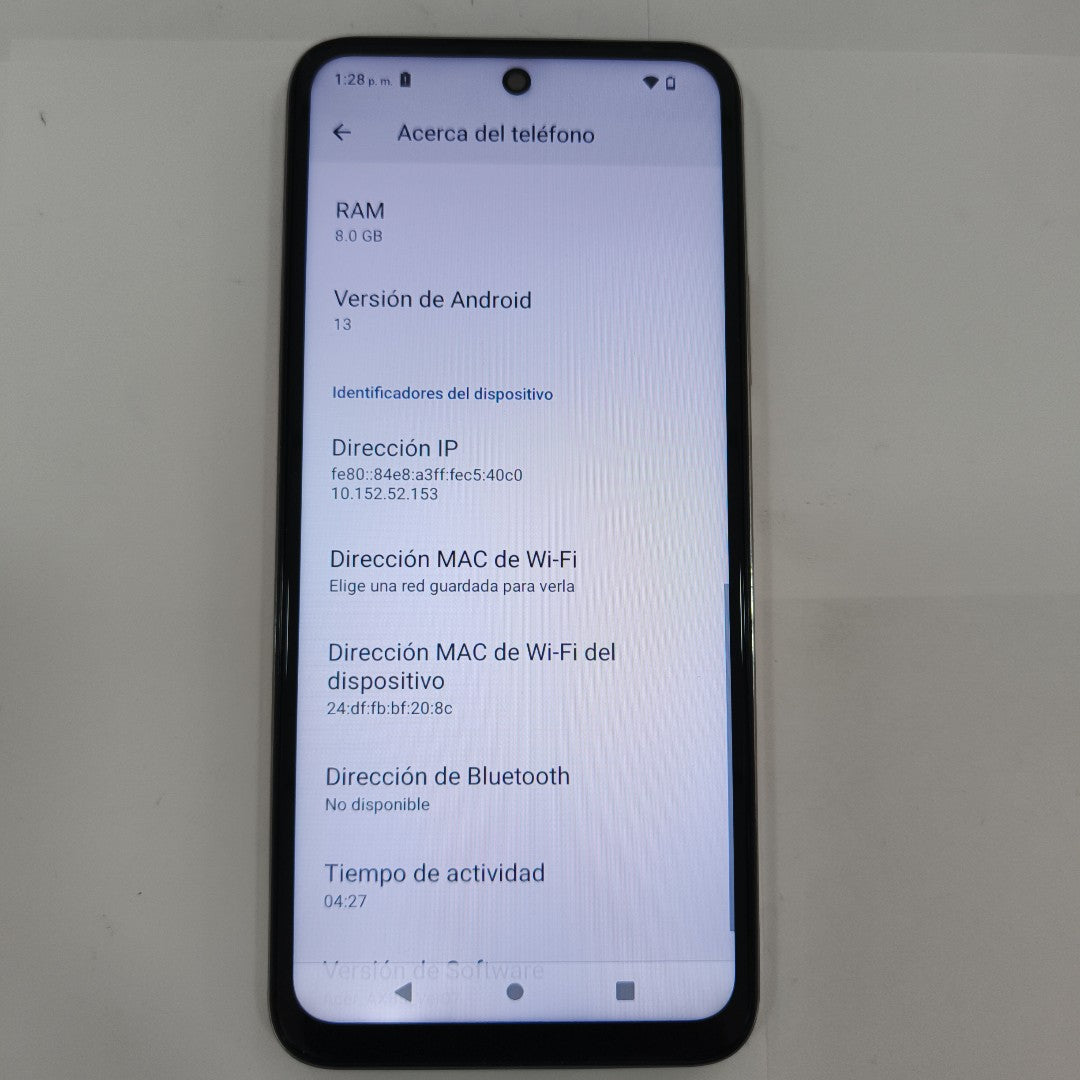 CELULAR ACER AX85 256 GB 8 GB RAM (SEMINUEVO)