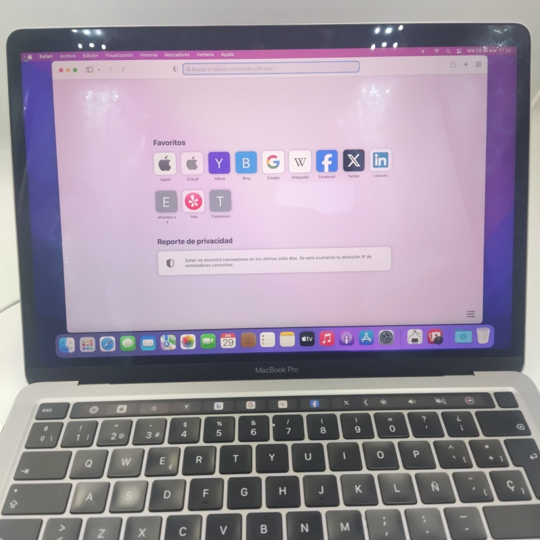 LAPTOP APPLE MACBOOK PRO 13" 2020 3.2 A2338 512 GB SSD 16 GB RAM (SEMINUEVO)
