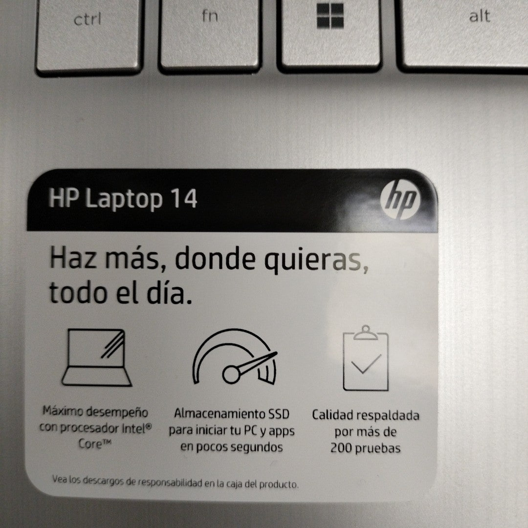 LAPTOP HP 14-DQ0530LA(2024) 256 GB SSD 8 GB RAM (SEMINUEVO)