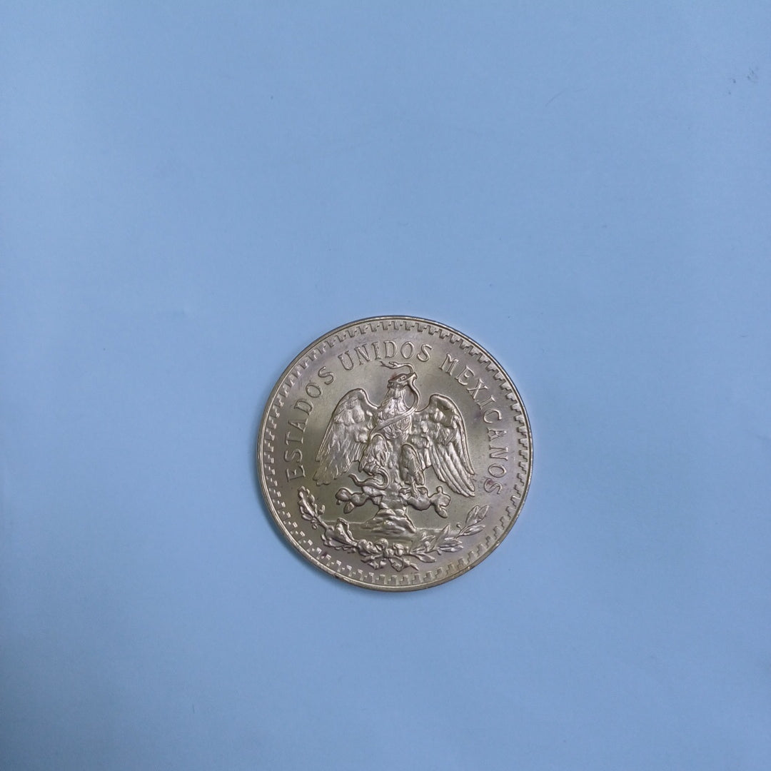 K1 41.6 GRMS - DESC. 0 GRAMOS - 21 K - AVALÚO 61776 * * IDENTIFICACIÓN MONEDA NOMINATIVA. * MONEDAS PESOS 50 PE (SEMINUEVO)