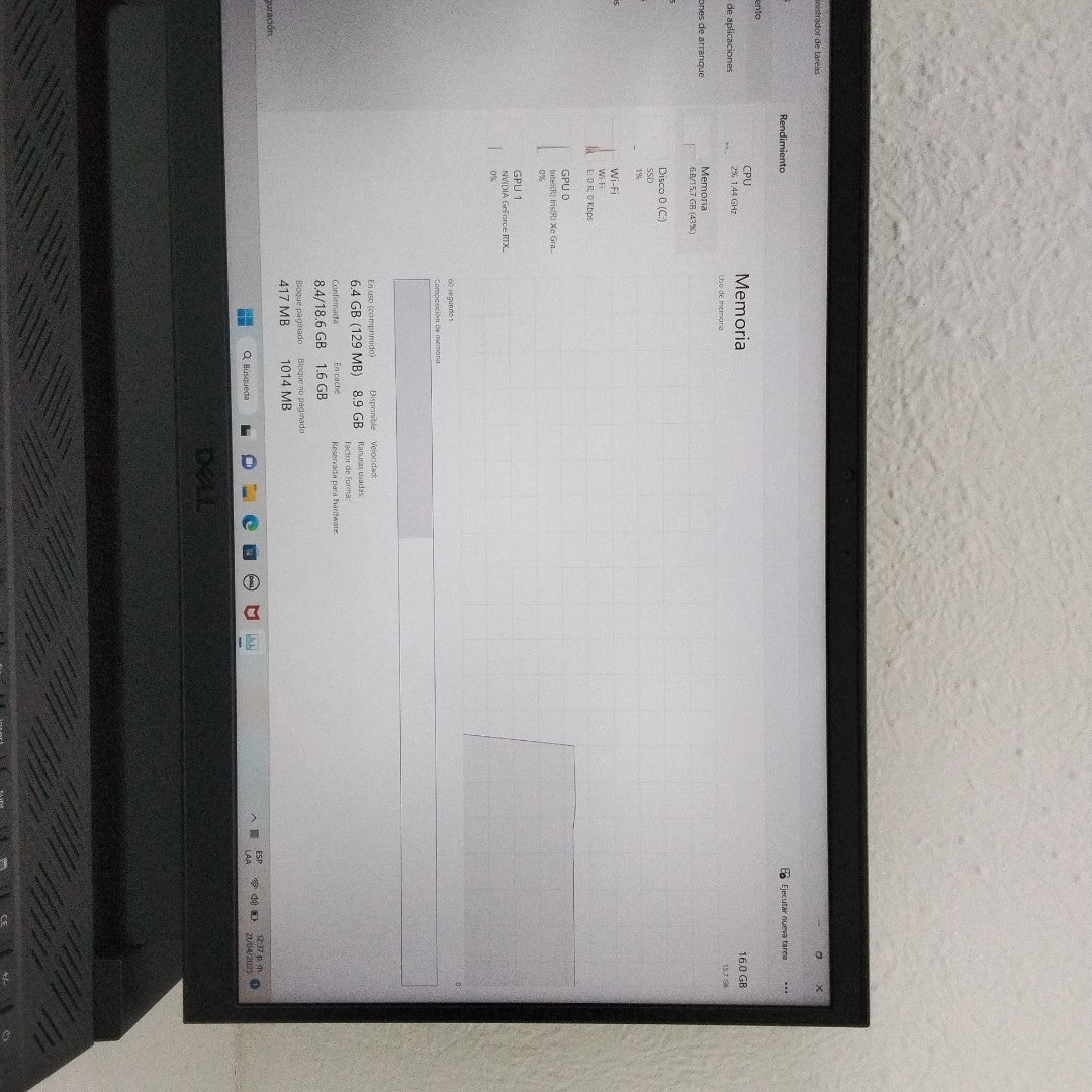 LAPTOP DELL G15 5520 (2022) 512 GB SSD 16 GB RAM (SEMINUEVO)