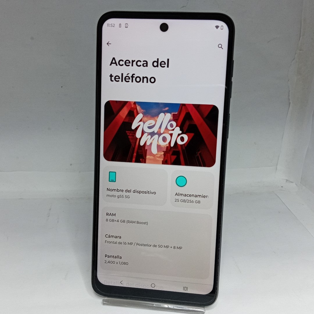 CELULAR MOTOROLA MOTO G55 5G XT2435-1(2024) 256 GB 8 GB RAM (SEMINUEVO)