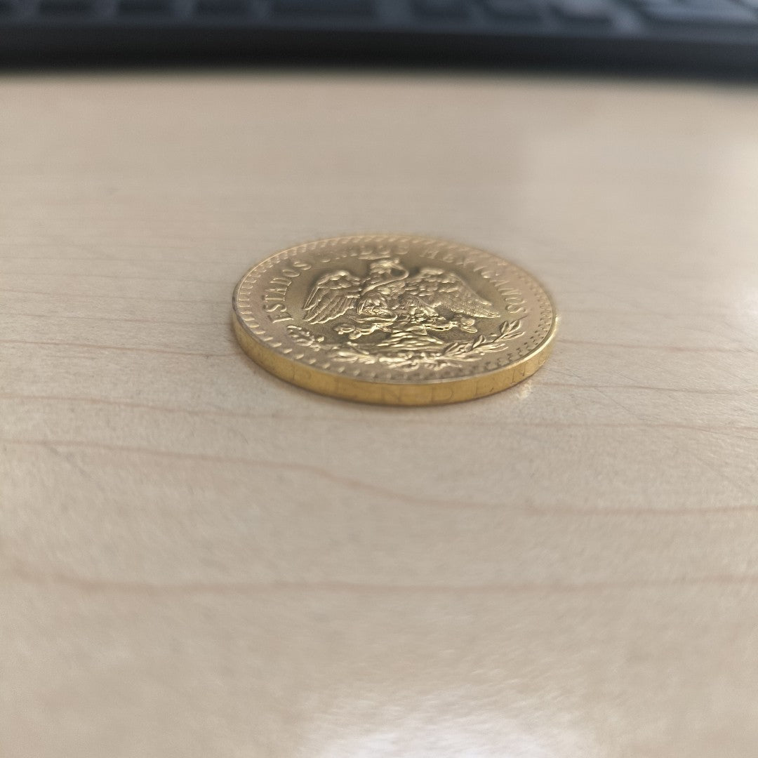 K1 41,60 GRMS - DTO. 0,00 GRMS - 21 K - AVALÚO 71884,80 * IDENTIFICACIÓN MONEDA NOMINATIVA * MONEDAS PESOS 50 PESOS (SEMINUEVO)