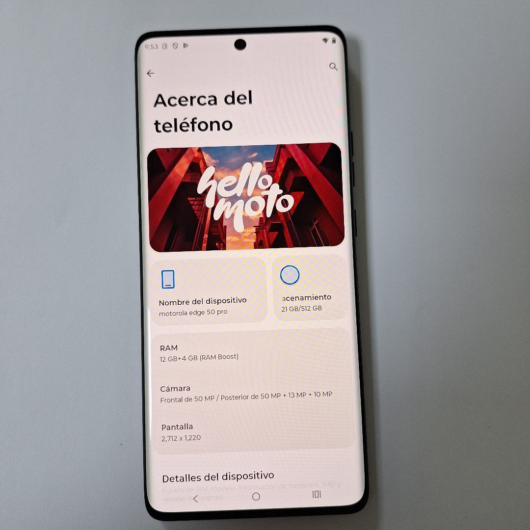 CELULAR MOTOROLA EDGE 50 PRO XT2403-2 (2024) 512 GB 12 GB RAM (SEMINUEVO)