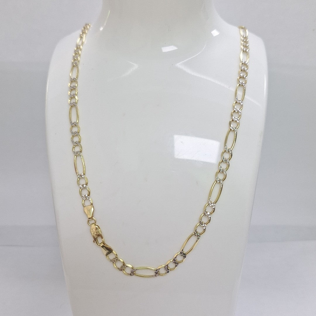 CADENAS CARTIER 3*1 DIAMANTADA ORO 10K 14.8 (NUEVO)