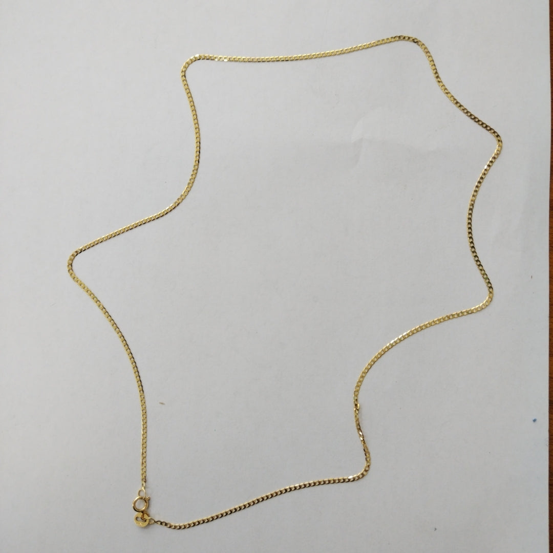 CADENAS BARBADA AMARILLA ORO 14K 1.7 (NUEVO)