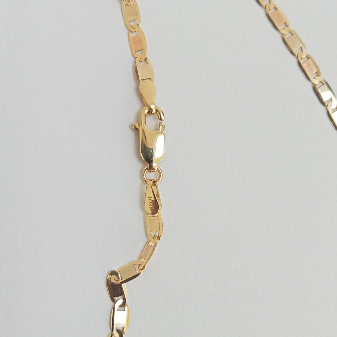 CADENAS VALENTINA/ESPEJO ORO 14K 6.1 (NUEVO)