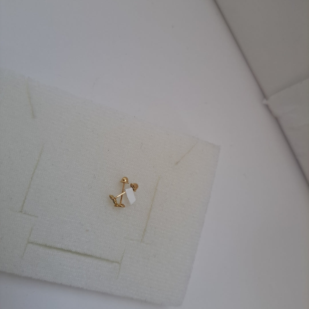 BROQUELES ORO 14K 1 (NUEVO)