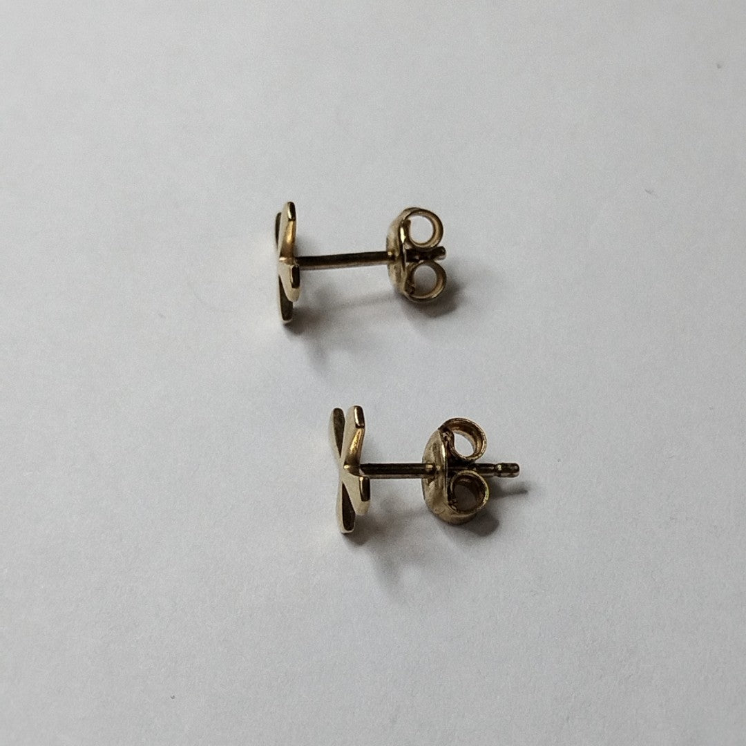 10114BRO40700B407 FRD3 BROQUEL EN FORMA DE CRUZ PULIDA O/A ORO 14K 1GRS (NUEVO)