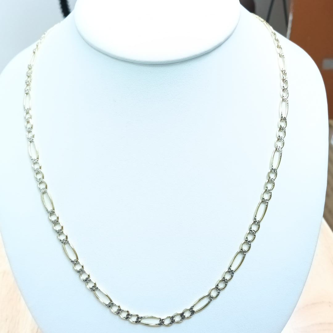 CADENAS CARTIER 3*1 DIAMANTADA ORO 14K 16.4 (NUEVO)